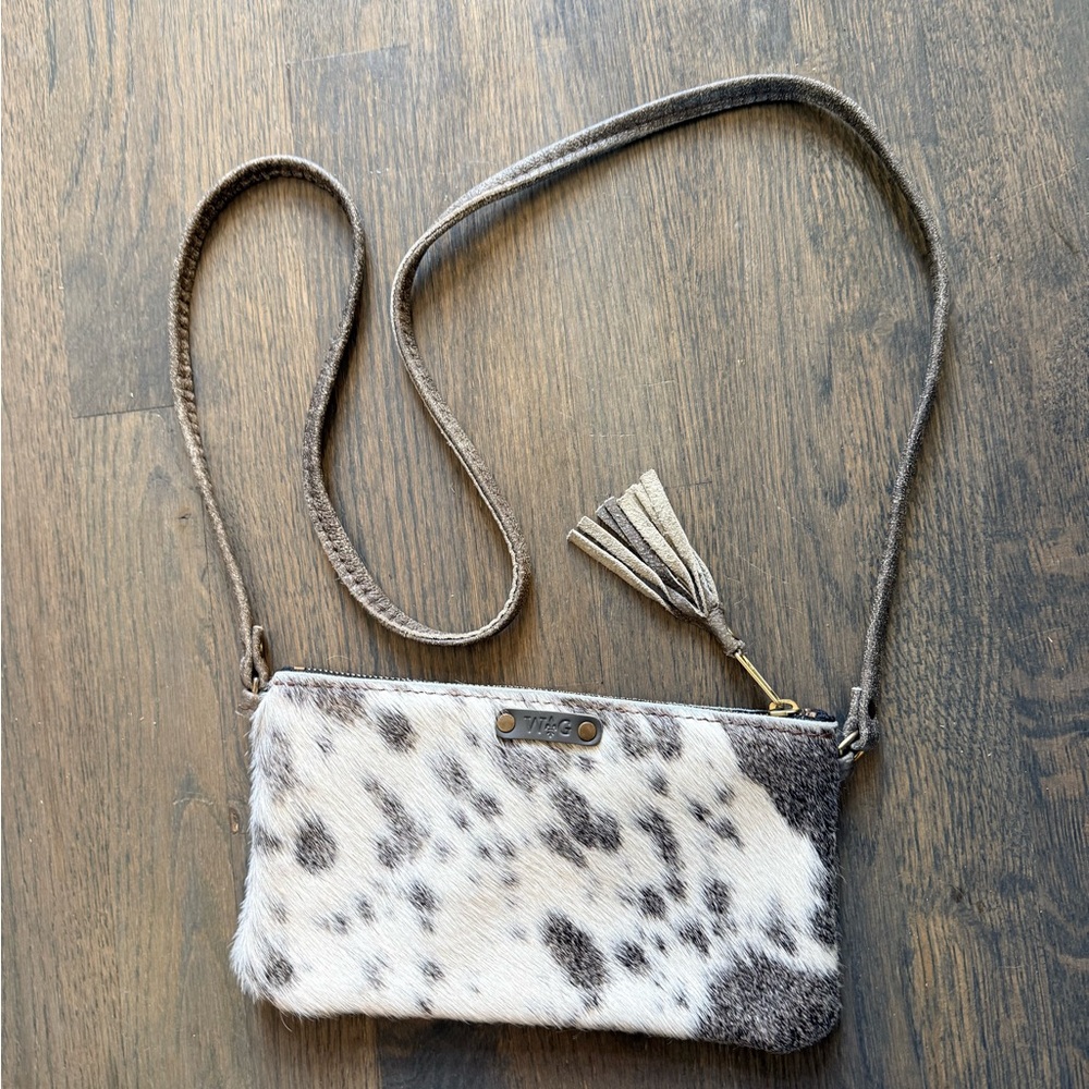 Wild goose brand cowhide leather crossbody